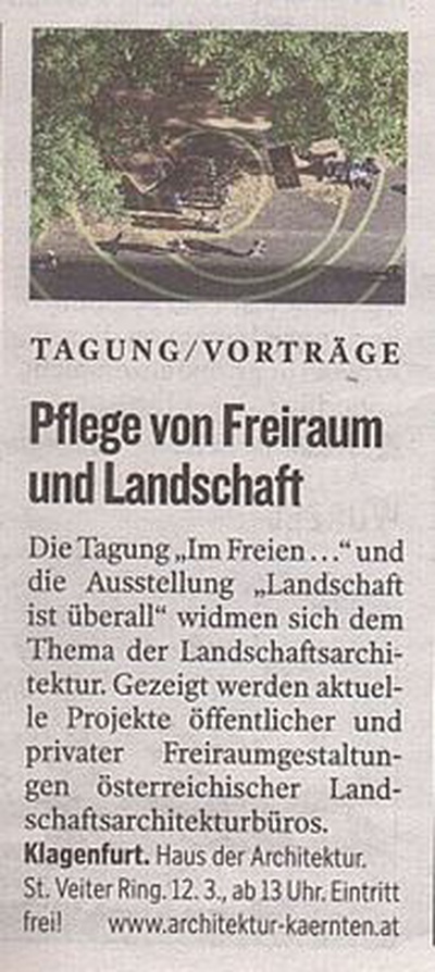 Kleine Zeitung_2015.03.10_Pflege von Freiraum und Landschaft