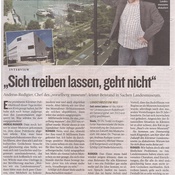 Kleine Zeitung_2015.04.09_Sich treiben lassen, geht nicht