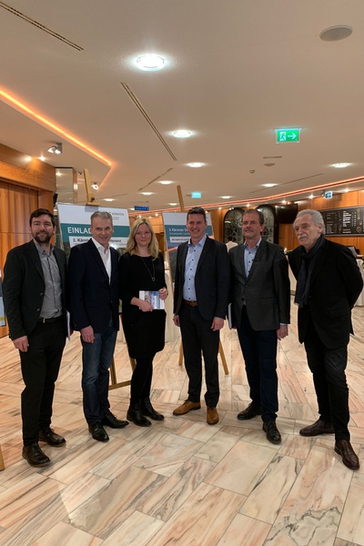 von links: Elias Molitschnig, Ferdinand Vouk, Raffaela Lackner, Daniel Fellner, Richard Resch, Karl Heinz Winkler