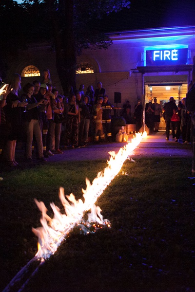 Architekturtage 2018: Installation FireWater (hochformat)